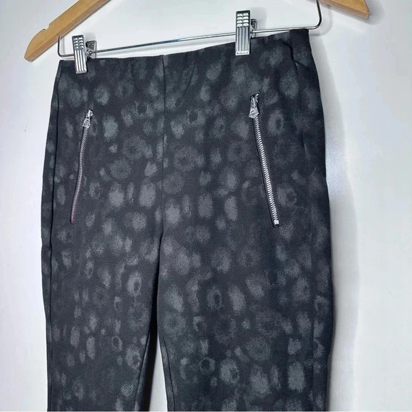 Rag & Bone NWOT Simone Black Leopard Print Zip Pocket High Rise Pants Size 2 - Picture 5 of 12